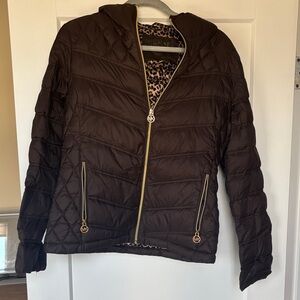 Michael Kors Brown Puffer Jacket